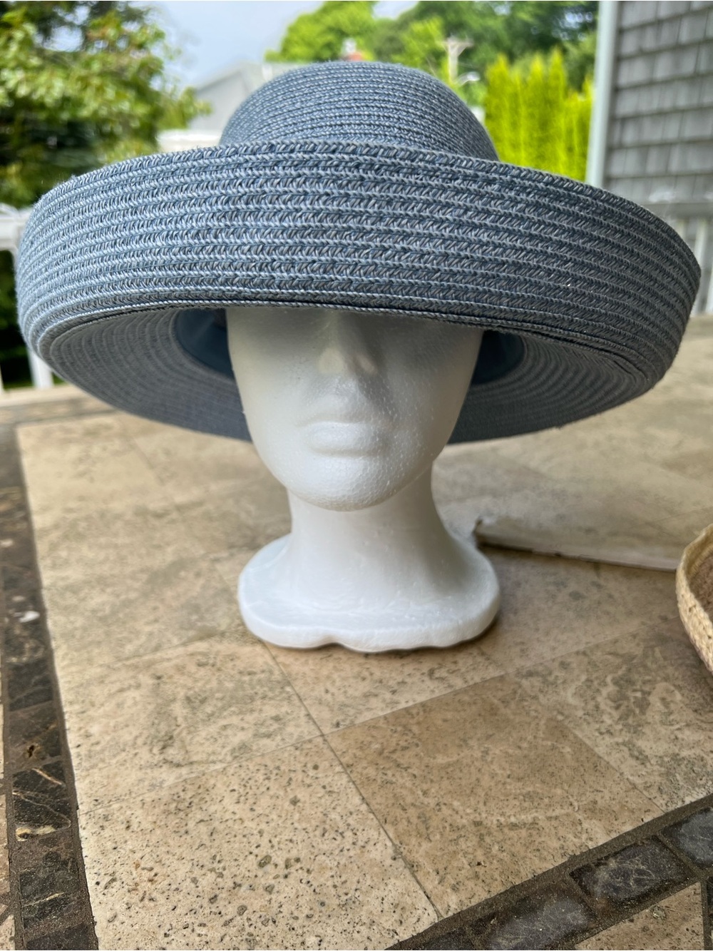 Talbot’s Cornflower Blue Straw Summer Sun or Gardener’s Hat One Size